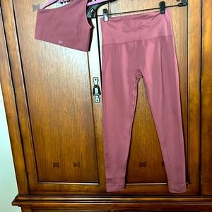 One arm bralette and matching leggings by Set Active